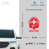 Durable Medical Car Sticker for Doctors